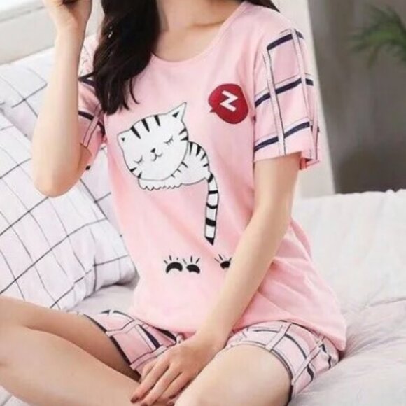 Short Sleeve Pajama Set. - Picture 2 of 2